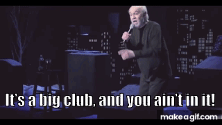 Man Singing Into Microphone Saying It's A Big Club And You Ain't In It GIF