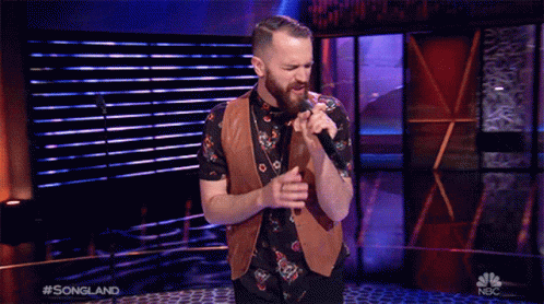 Man Singing Into Microphone Songland GIF