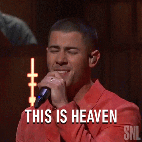 Man Singing Into Microphone This Is Heaven