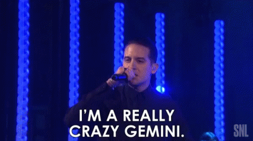 Man Singing on Stage I'm a Really Crazy Gemini