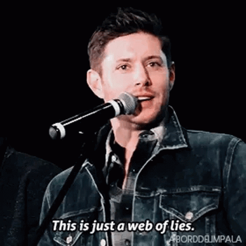 Man Singing This Is Just a Web of Lies
