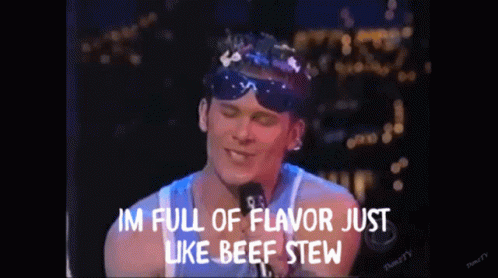 Man Singing With Im Full Of Flavor GIF