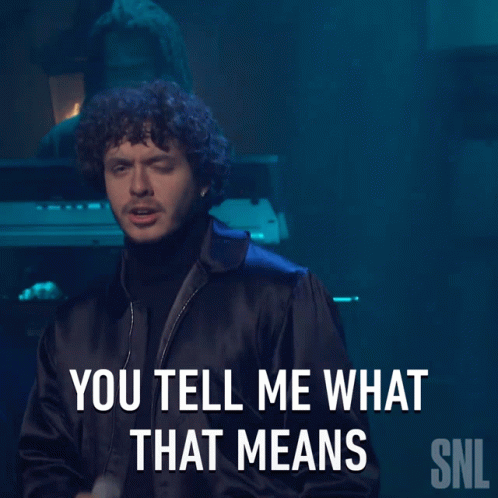 Man Singing You Tell Me What That Means GIF