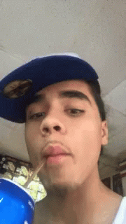 Man Sipping Swiper No Swiping GIF