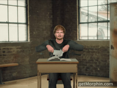 Man Sitting at Desk with Getmorphin.com