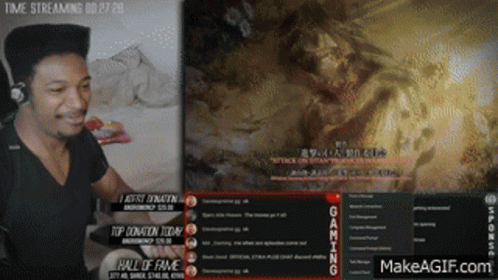 Man Sitting at Time Streaming Screen