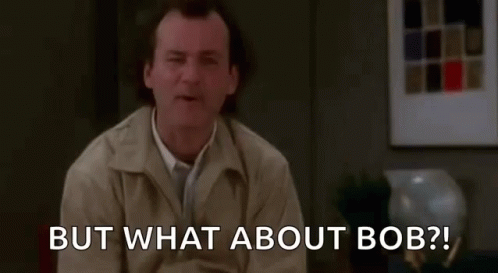 Man Sitting Behind But What About Bob Screen GIF