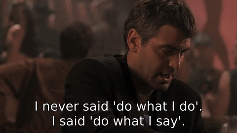 Man Sitting Dark Room Saying Never Said Do What I Do