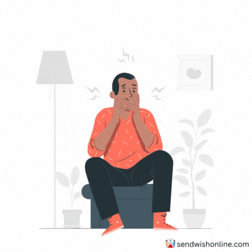 Man Sitting in Chair I'm Feeling Totally Relaxed