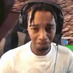 Man Sitting In Chair With Headphones GIF