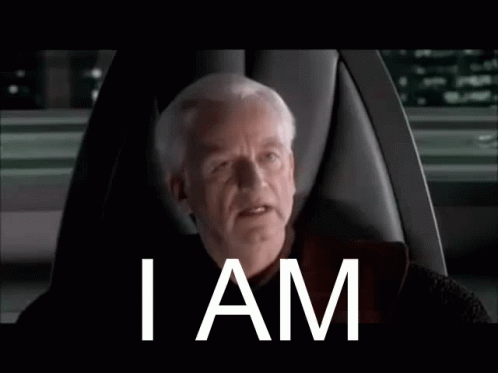 Man Sitting In Chair With I Am Behind Him GIF