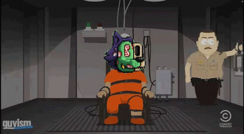 Man Sitting in Chair With Mask Saying 8