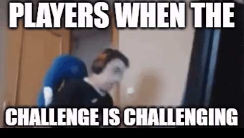 Man Sitting in Chair With Players When the Challenge Is Challenging