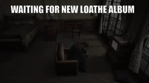Man Sitting in Dark Room Waiting for Loathe Album