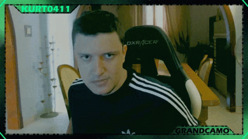 Man Sitting in DXRacer Chair