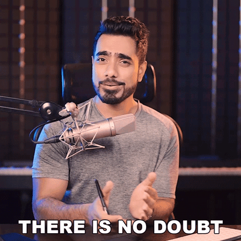 Man Sitting in Front of Microphone No Doubt