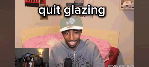 Man Sitting in Front of Microphone Quit Glazing