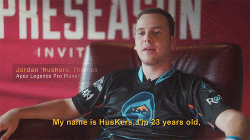 Man Sitting In Front Of Preseason Invitation Sign GIF