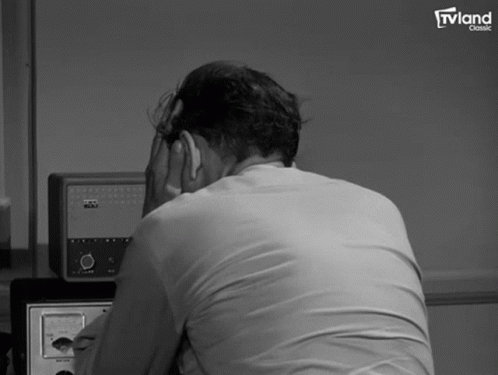 Man Sitting in Front of TV Land Classic