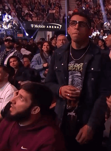 Man Sitting In T Mobile Arena GIF