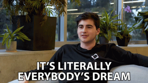 Man Sitting In The Couch Living The Dream GIF