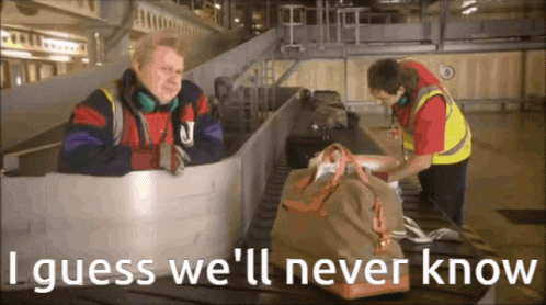Man Sitting On Conveyor Belt Never Know GIF