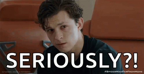 Man Sitting on Couch Saying Seriously