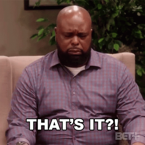 Man Sitting On Couch With It Text GIF