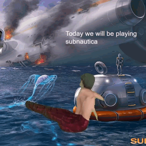 Man Sitting on Raft in Ocean