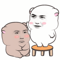 Man Sitting on Stool Beside Bear