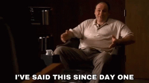 Man Sitting With Said Since Day One GIF