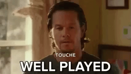 Man Sitting With Well Played On Face GIF