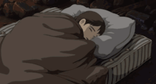 Man Sleeping On Bed With Pillow GIF
