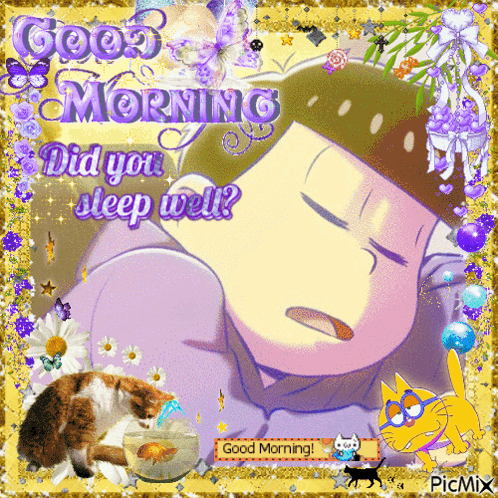 Man Sleeping Saying Good Morning GIF