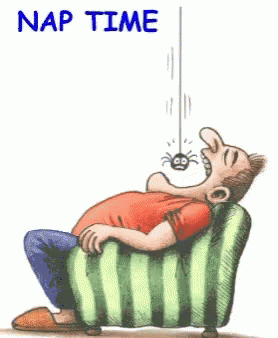 Man Sleeping With Spider in Mouth