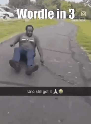 Man Sliding Down Road Wordle In 3