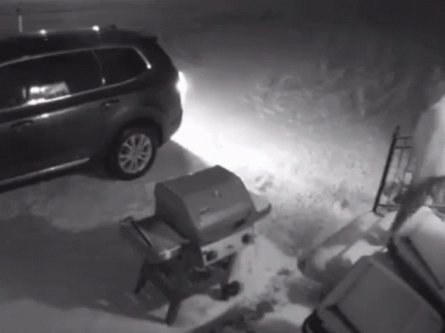 Man Slipping On Ice At Night GIF