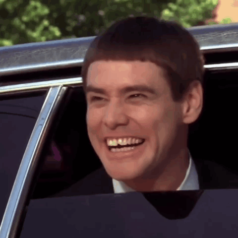 Man Smiling In Car GIF