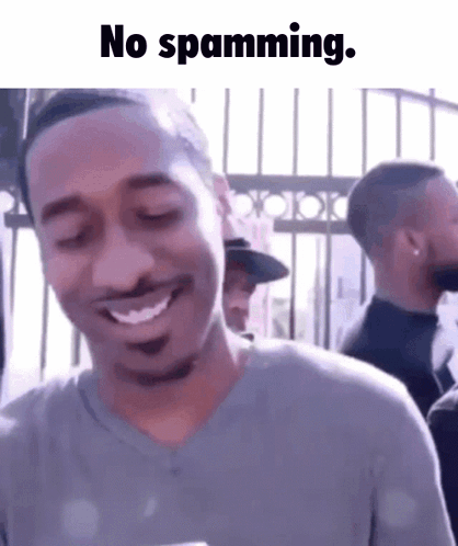 Man Smiling No Spamming