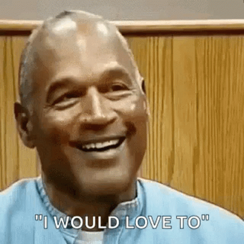 Man Smiling Saying I Would Love To
