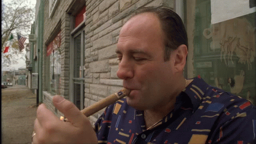 Man Smoking Cigar