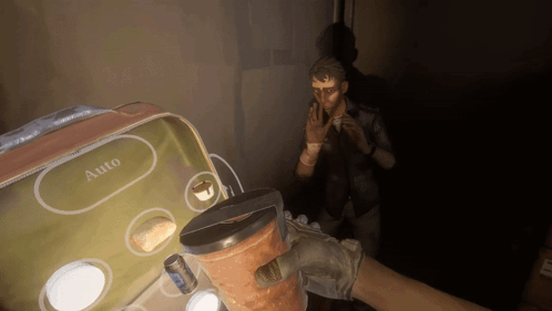 Man Smoking Cigarette In Dark Room GIF