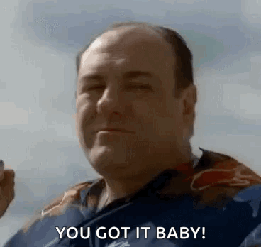 Man Smoking Cigarette Saying You Got It Baby GIF