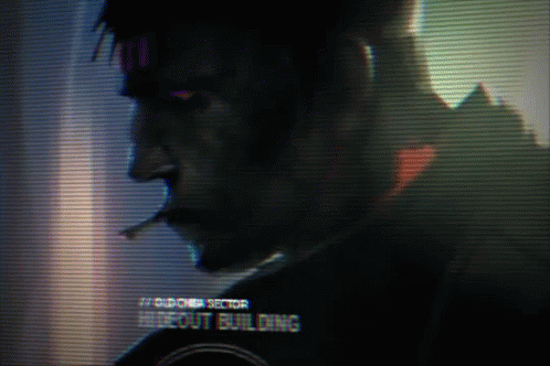 Man Smoking Cigarette Without Building