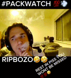 Man Smoking Says Rip Bozo Rest In Piss GIF