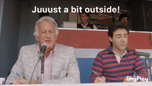 Man Speaking Into Microphone Juuust A Bit Outside GIF