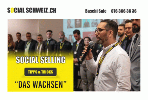 Man Speaking Into Microphone Social Selling Tips