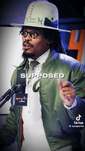 Man Speaking Into Microphone Supposed GIF