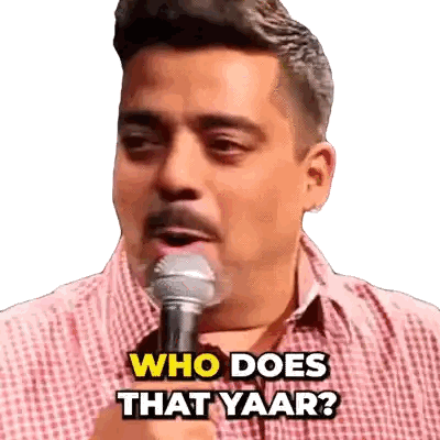 Man Speaking Into Microphone Who Does That Yaar