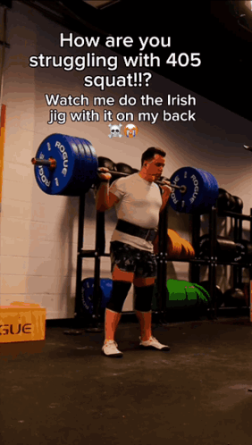 Man Squatting Barbell Nah That's Not Good GIF